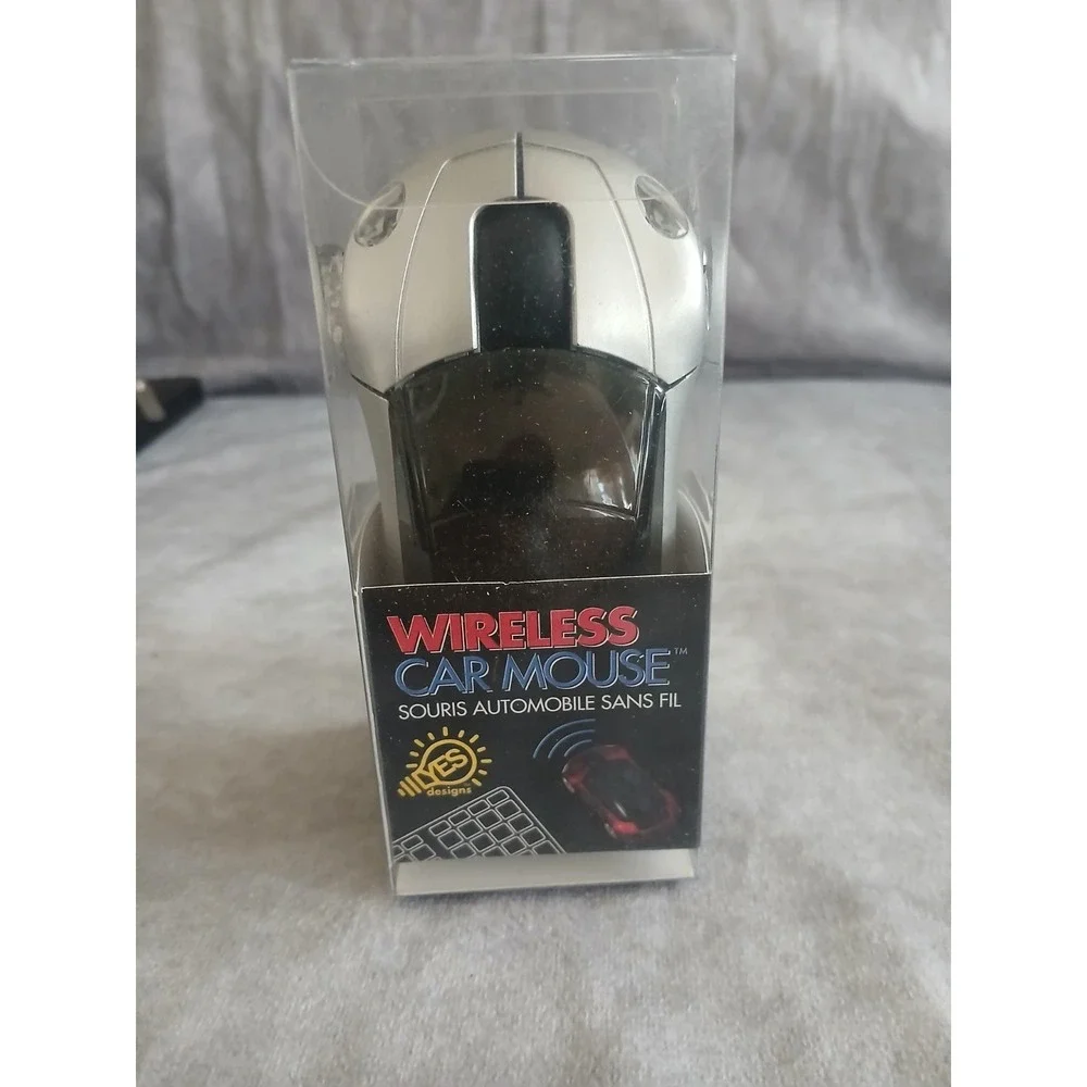 Wireless Car Mouse Silver Sports Car Optical USB Computer Mouse YES Designs